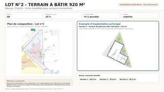  Terrain à vendre 920 m²