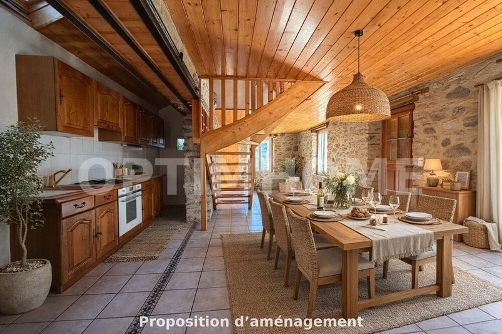 ? Maison lumineuse avec pierres apparentes  Saint-Flour, Secteur Faubourg / Ville Basse