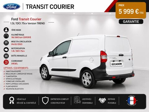 Transit 1&deg; Main / 1.5L TDCI 75cv de 2021 version TREND CLIM/REGUL/T&eacute; 2021 occasion 60430 Abbecourt