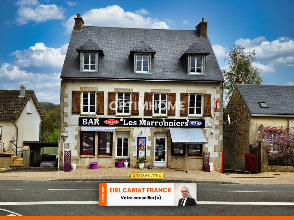 Vente Immeuble DEUX APPARTEMENTS SUR 154 M ET COMMERCE DE 100 M, L'ENSEMBLE SUR 574 M DE TERRAIN CLOS La souterraine