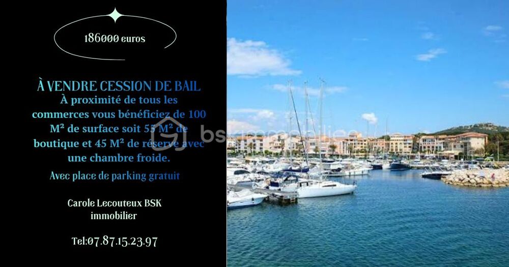   ? CESSION DE BAIL – EMPLACEMENT N°1 AU CŒUR DE SIX-FOURS-LES-PLAGES ? 
