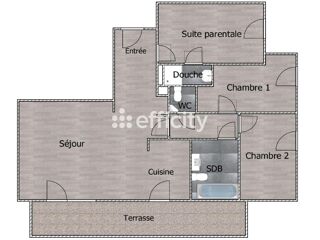  Appartement � vendre 4 pi�ces 81 m�