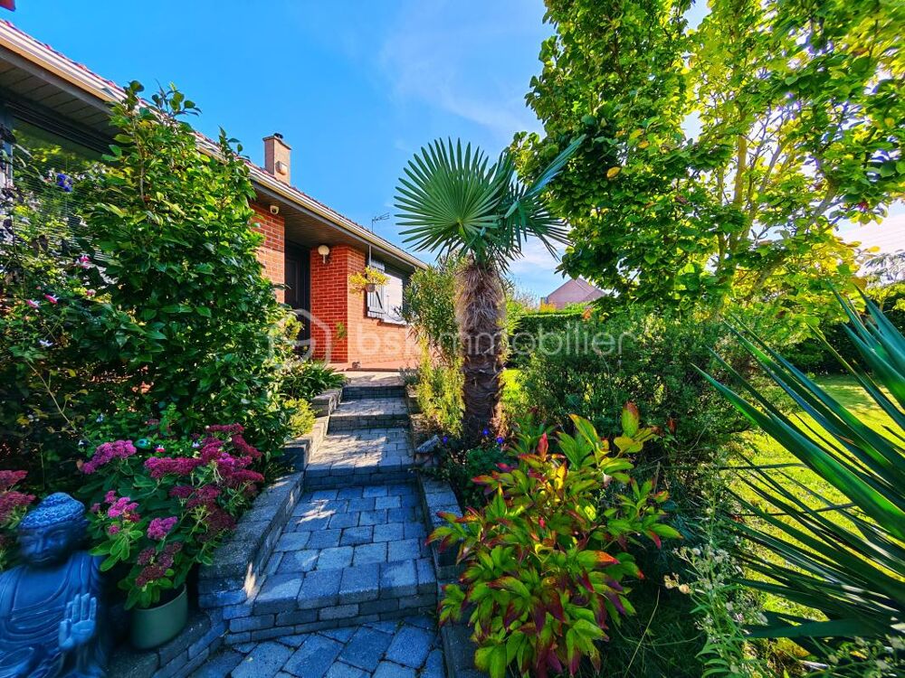Vente Maison MAISON INDIVIDUELLE DE PLAIN-PIED / 5 CHAMBRES / TERRAIN 1140 M2 / DOUBLE GARAGE / STATIONNEMENTS  PRIVATIFS / MAGNIFIQUE JARDIN Houplin ancoisne