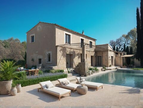Charmante maison en pierre apparente, 4 suites, piscine, pool house, garage, au calme 1200000 Paradou (13520)