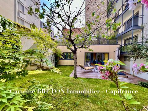 Dpt Paris (75), à vendre PARIS 15EME ARRONDISSEMENT appartement-maison T2  jardin 100 m2 1190000 Paris 15