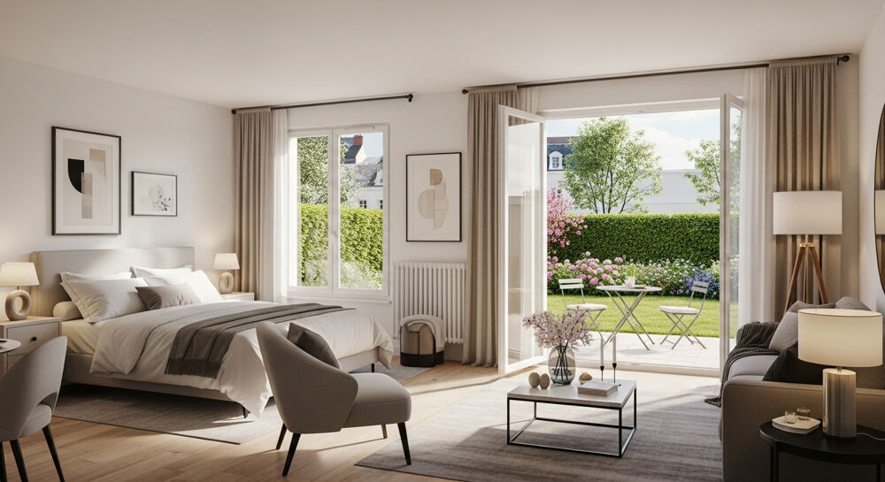 Vente Appartement STUDIO de 28m² + UNE TERRASSE ET UN JARDIN - ECHIROLLES Echirolles