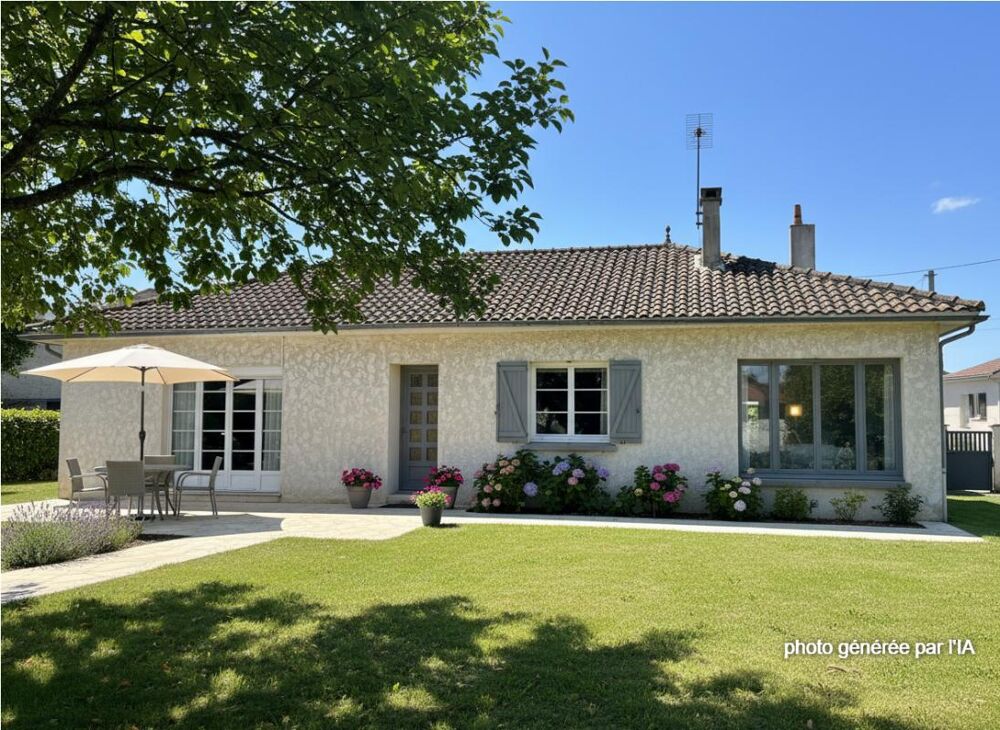 Vente Maison Maison à Vayres  de  5 pièces  de 105 m2 - 3 chambres - Un chai en pierre de 60 m² - Terrain de 1270 m² Vayres