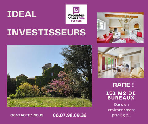 SECTEUR AVIGNON - MURS LOUES, Bureaux  dans un château ,  151 m² 365000 84000 Avignon