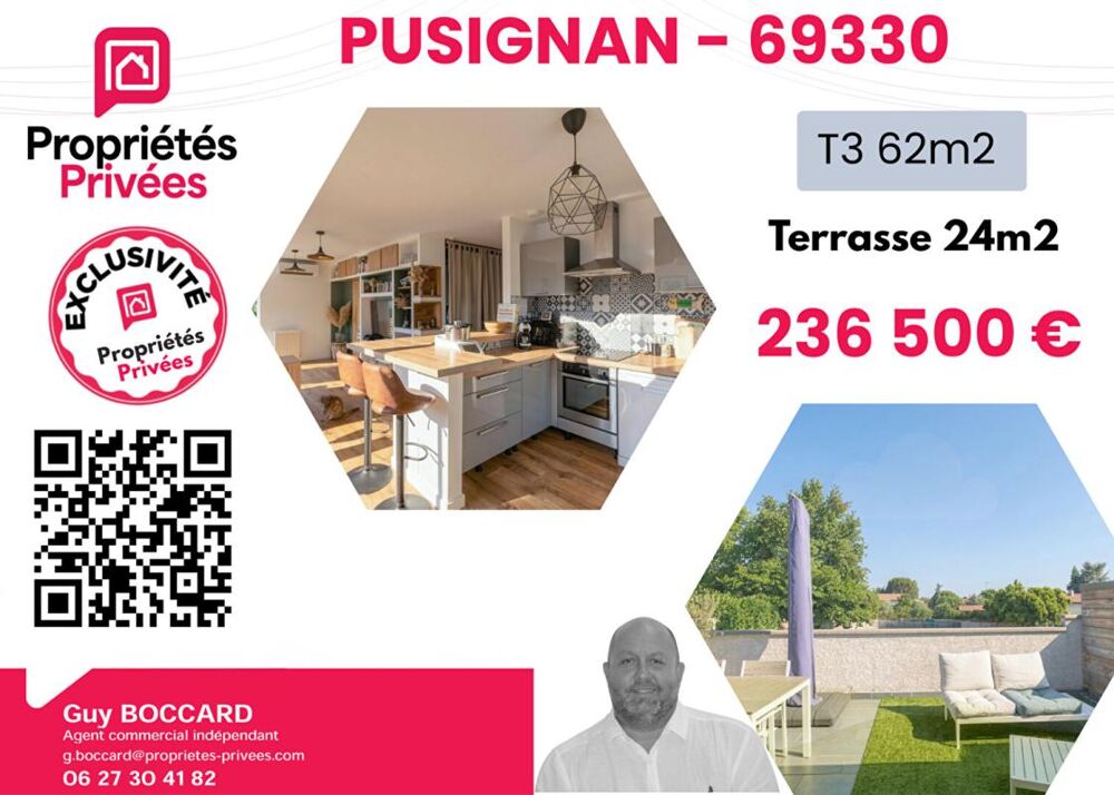 Vente Appartement Appartement Pusignan 3 pièce(s) 62 m2 Pusignan