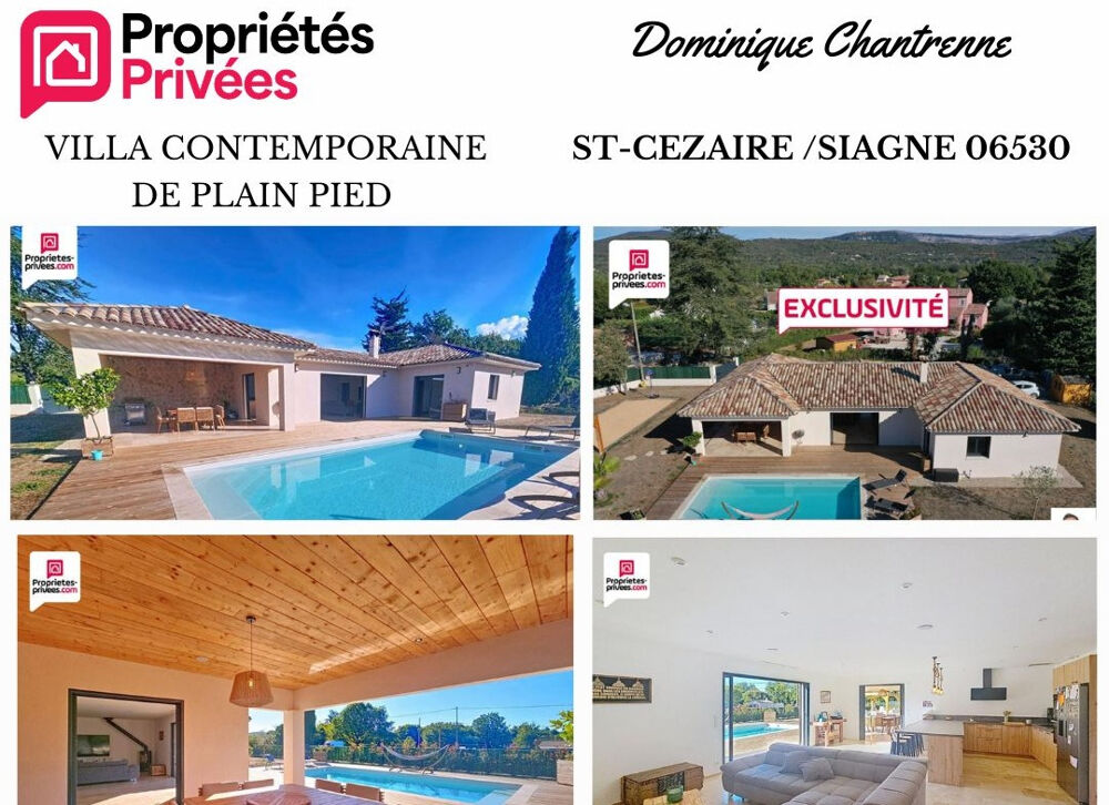 VILLA CONTEMPORAINE RECENTE D'ENVIRON 140 M2 AVEC PISCINE, GARAGE et TERRAIN PAYSAGER DE 1580 M2