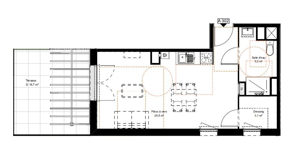Location Appartement Appartement T1 neuf avec terrasse et parking à Saint-Vincent-de-Paul Saint vincent de paul
