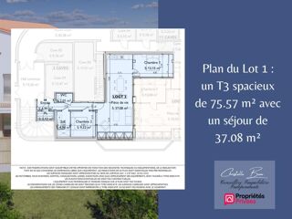  Appartement à vendre 3 pièces 75 m²