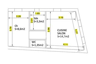  Appartement  vendre 2 pices 29 m