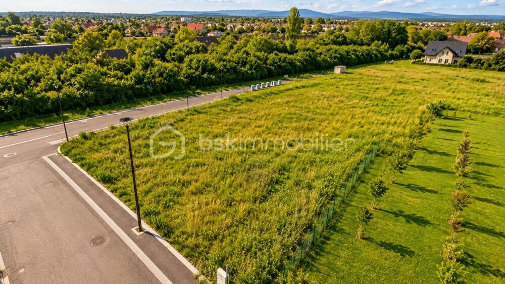 Vente Terrain Terrain viabilisé de 6,46 ares – Cadre calme à 5 min de Colmar Houssen