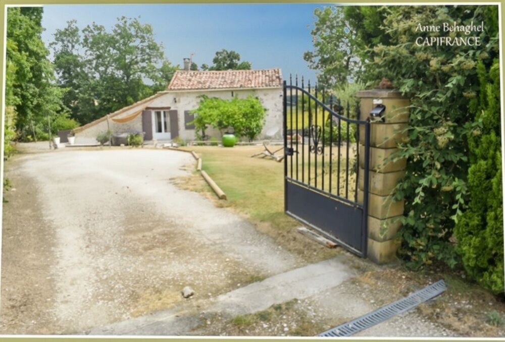 Vente Maison Entre Lectoure et Astaffort- Maison en pierre 5 pièces-127m2-  terrain 1526m2 Lectoure