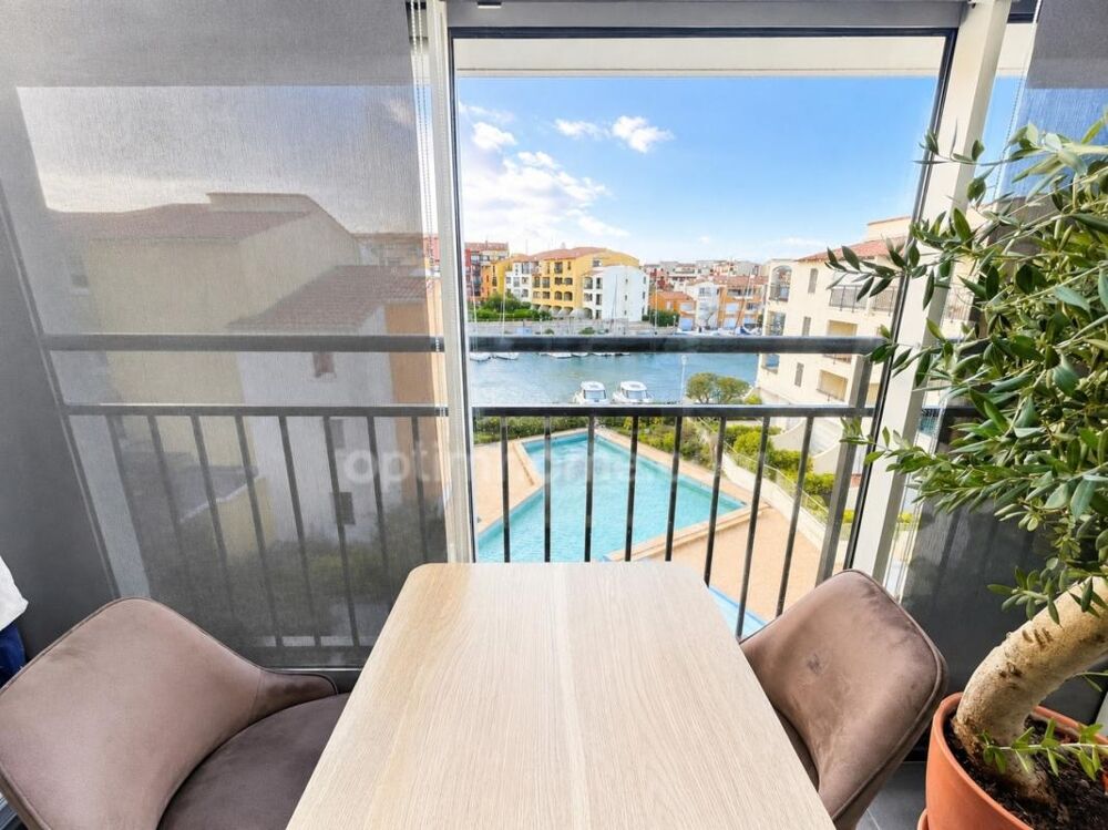 Vente Appartement Studio Cabine 35m2 rénové – Vue canal et piscine – Cap d'Agde (34) Agde