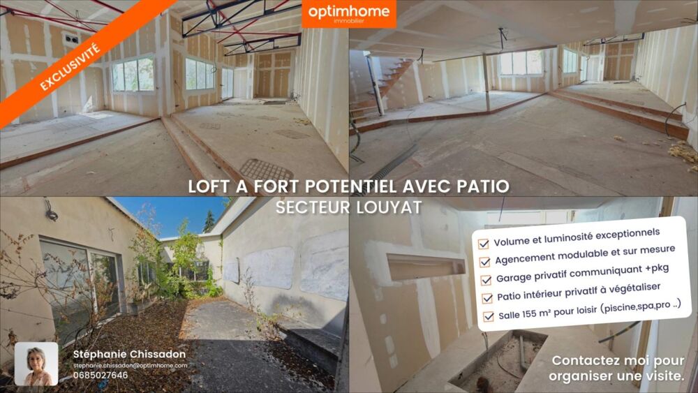 LOFT D'EXCEPTION EN COURS D AMENAGEMENT - VOLUMES UNIQUES ET POTENTIEL INFINI AVEC SES DEPENDANCES