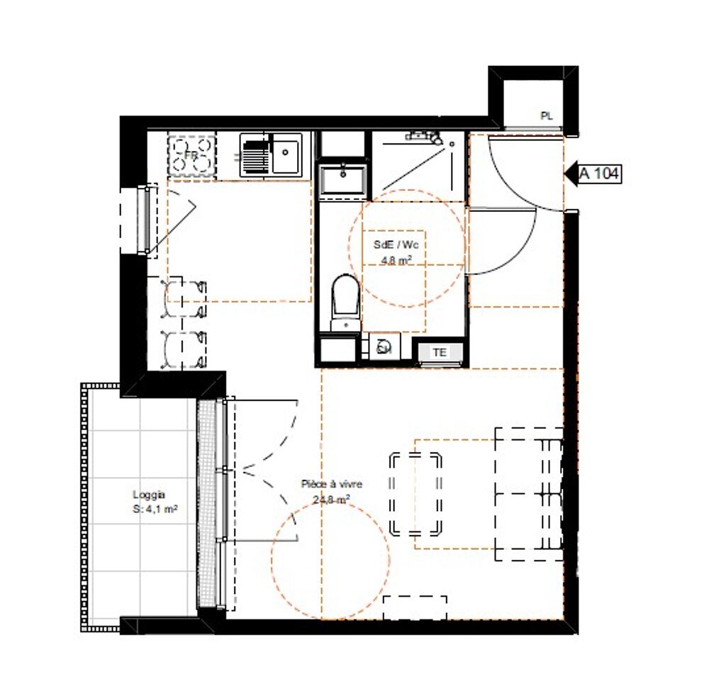 Location Appartement Appartement T1 neuf avec parking et loggia à Saint-Vincent-de-Paul Saint vincent de paul