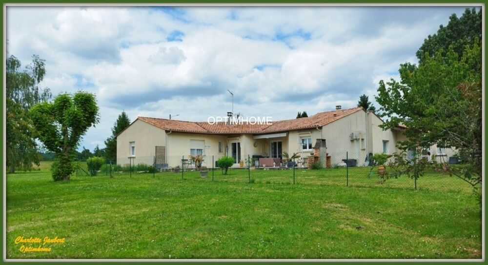 Vente Maison Maison contemporaine de plain-pied avec grand terrain arboré Proche de CHALAIS (16) Chalais