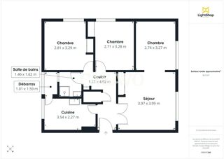  Appartement à vendre 4 pièces 61 m²
