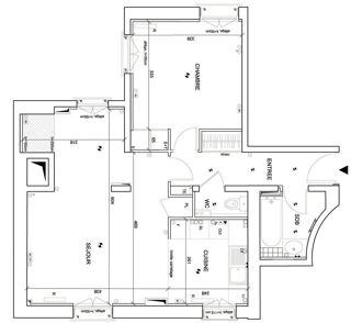  Appartement � louer 2 pi�ces 55 m�