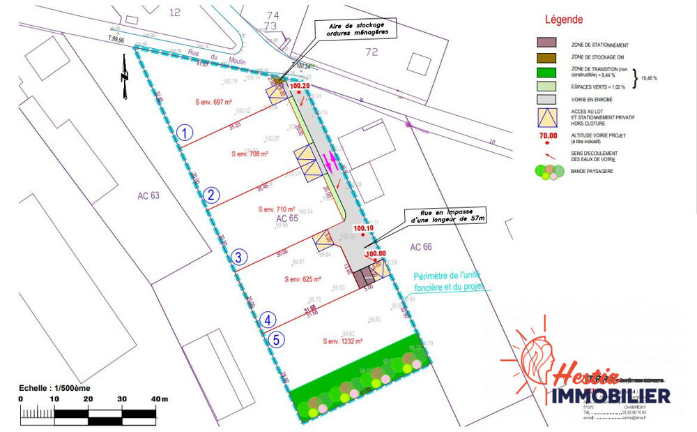 Vente Terrain Terrain viabilisé 697 m² - Opportunité rare - Fresne-lès Fresne les reims