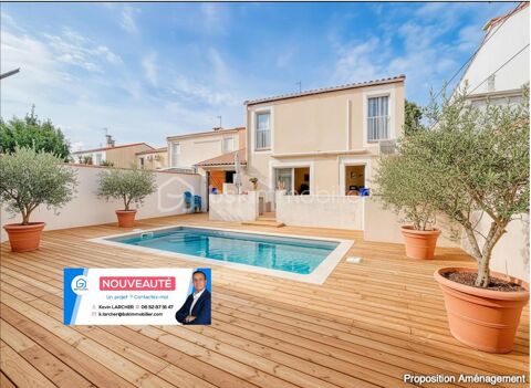   EXCLUSIVIT� *** Villa T5 100M2 avec 4 chambres et grand garage � PALAVAS *** Villa - 5 pi�ce(s) - 100 m�