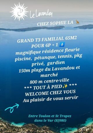  Appartement à louer 3 pièces 65 m²