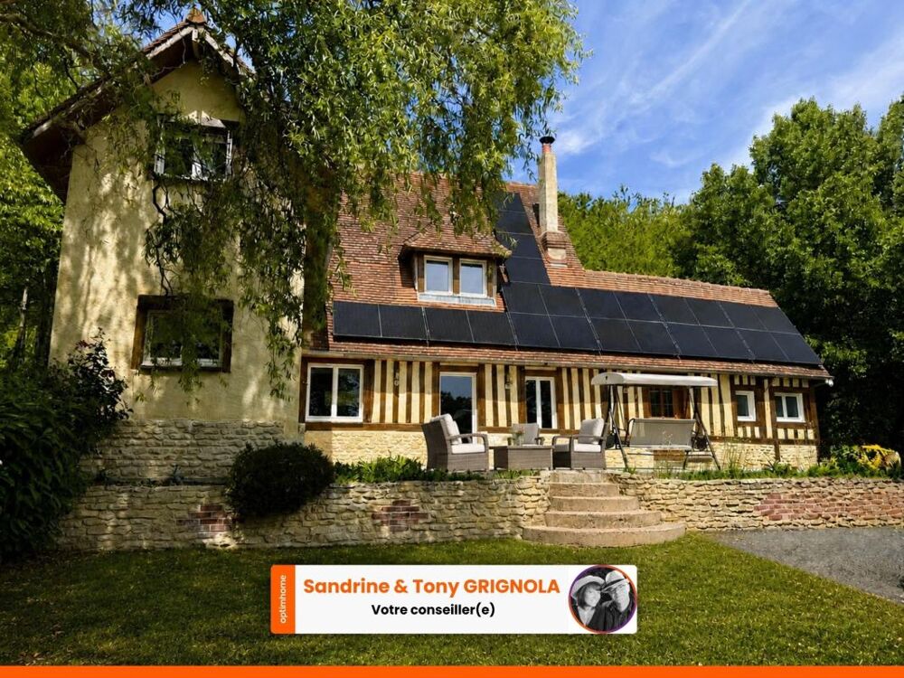 Vente Maison Maison normande en pierre et colombages – 150 m² – 4 chambres – Terrain de 767 m² – Val-de-Vie (14140) Livarot pays d auge