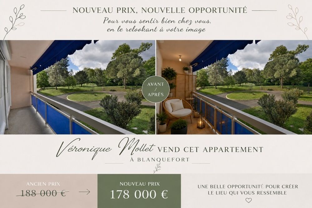 Appartement 4 pièces 81 m² · à Blanquefort · 81 m² · 178 000 €