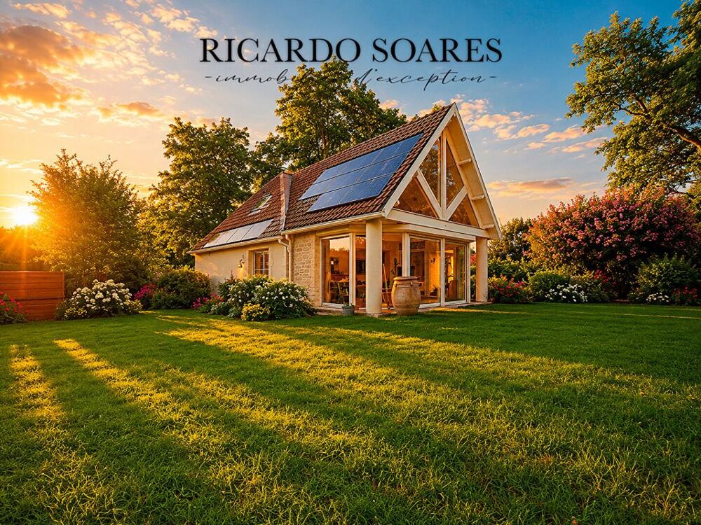 60940 ANGICOURT - MAISON D'ARCHITECTE 180 m² / GRAND SÉJOUR / 5 CHAMBRES / SOUS-SOL TOTAL / TERRAIN ARBORÉ 15 000 m²