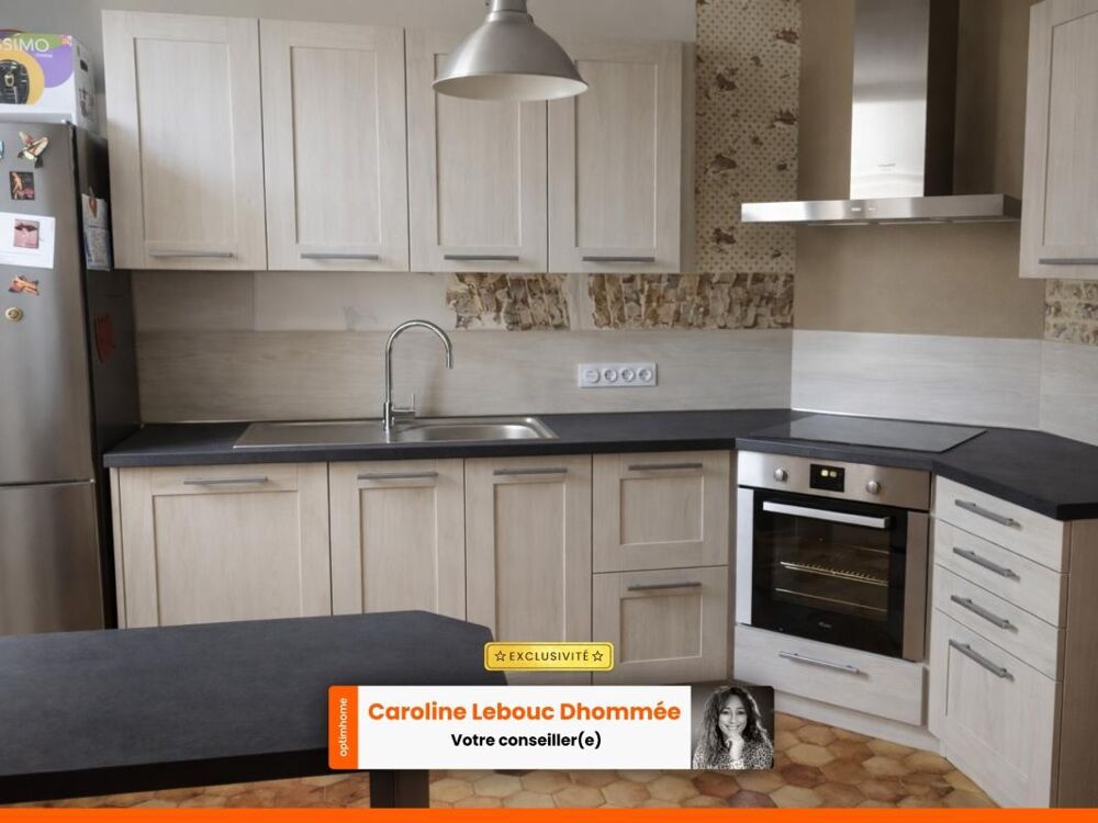 Vente Maison Maison de village 85 m² rénovée (3 ch. + bureau, poêle granulés), cour avec terrasse + jardin La chapelle souef