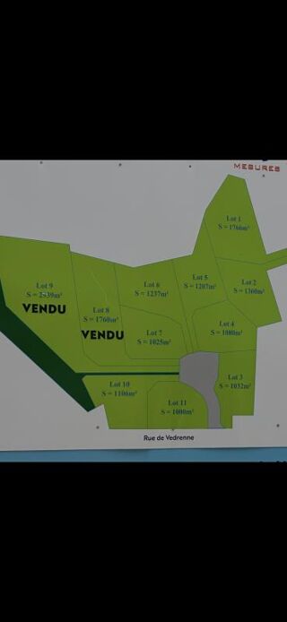  Terrain à vendre 1766 m²