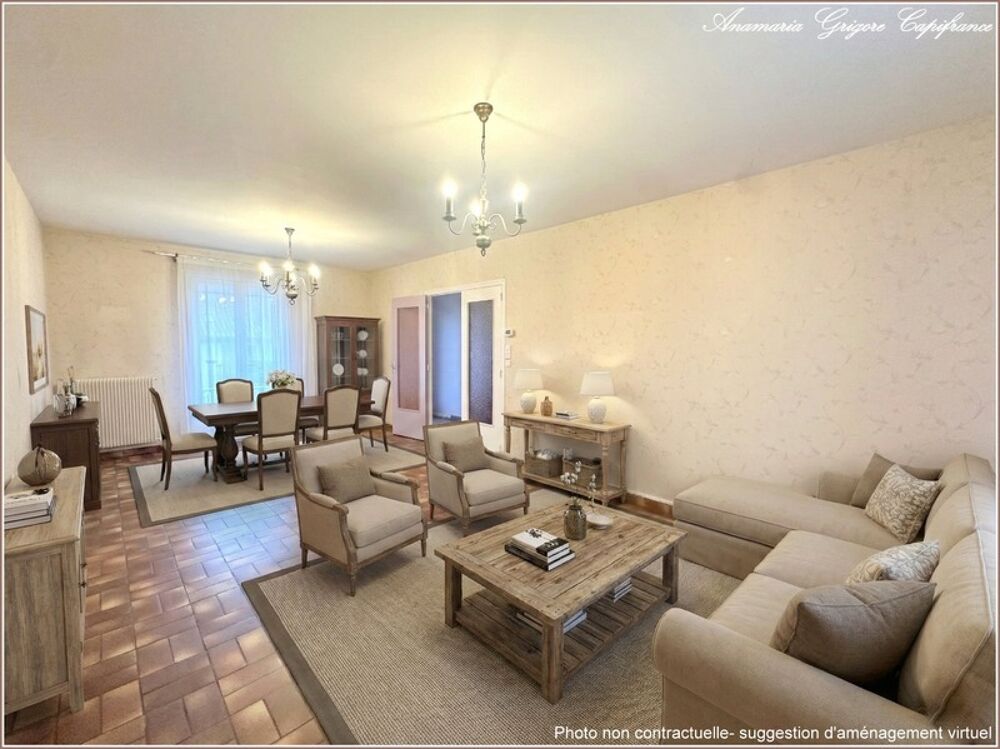 Vente Maison COURVILLE SUR EURE (28190) Maison de plain pied, 2 chambres ( possibilité d'avoir une troisième), sous-sol total, terrain clos Courville sur eure