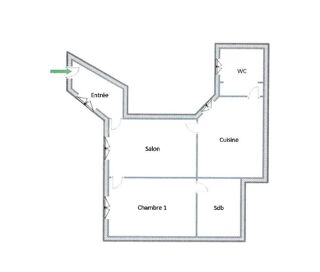  Appartement � louer 2 pi�ces 38 m�