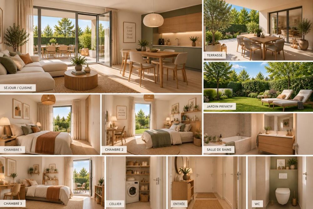 Vente Appartement T3 avec jardin et grande terrasse – Pessac Pessac