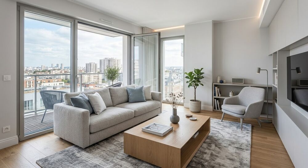 Vente Appartement - T4 en DUPLEX en ETAGE ELEVE avec BALCON, PARKING, PROCHE MÉTRO 13  - Clichy