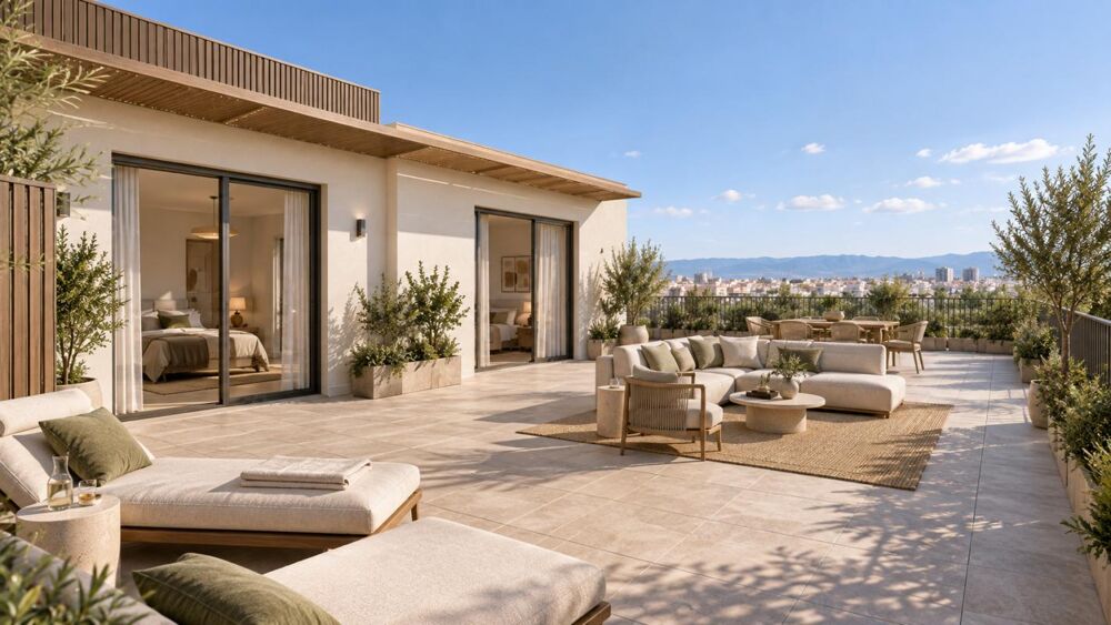 Vente Appartement EXCEPTIONNEL DUPLEX DE 123 m² AVEC 126 m² DE TERRASSES AUX DERNIERS ÉTAGES Bordeaux
