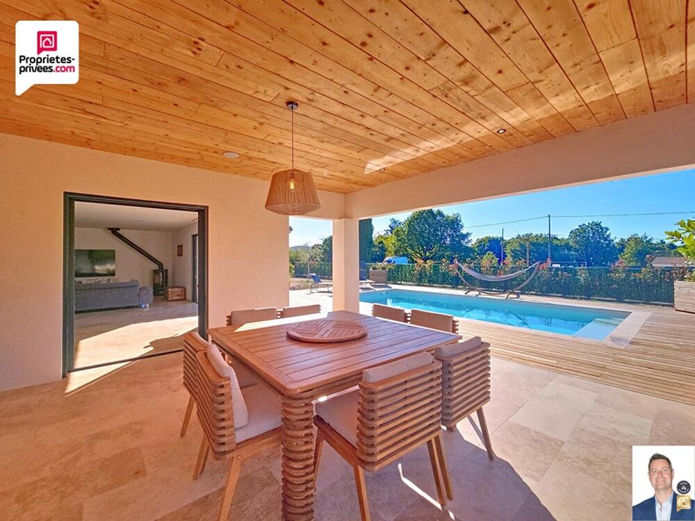Vente Villa VILLA CONTEMPORAINE RECENTE D'ENVIRON 140 M2 AVEC PISCINE, GARAGE et TERRAIN PAYSAGER DE 1580 M2 Saint cezaire sur siagne