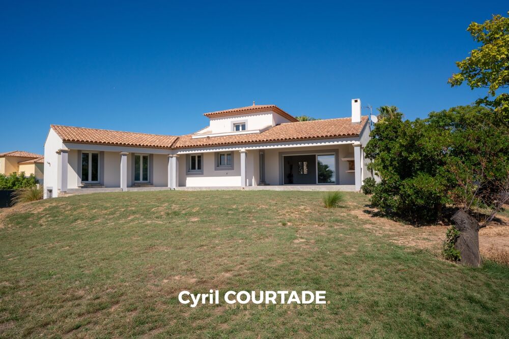 Villeneuve-Lès-Maguelone  Maison avec vue Exceptionnelle de 200 M²  Terrain 1 935 M²  Sous-Sol 110 M²