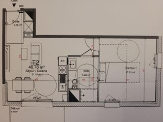  Appartement à vendre 2 pièces 47 m²