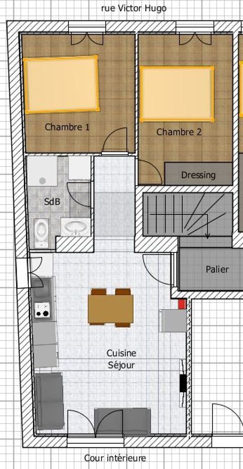   Appartement de 45m2 � louer sur Castillon-la-Bataille Appartement - 4 pi�ce(s) - 45 m�