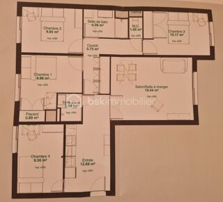  Appartement à vendre 5 pièces 88 m²