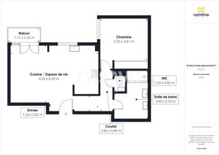  Appartement � vendre 2 pi�ces 56 m�