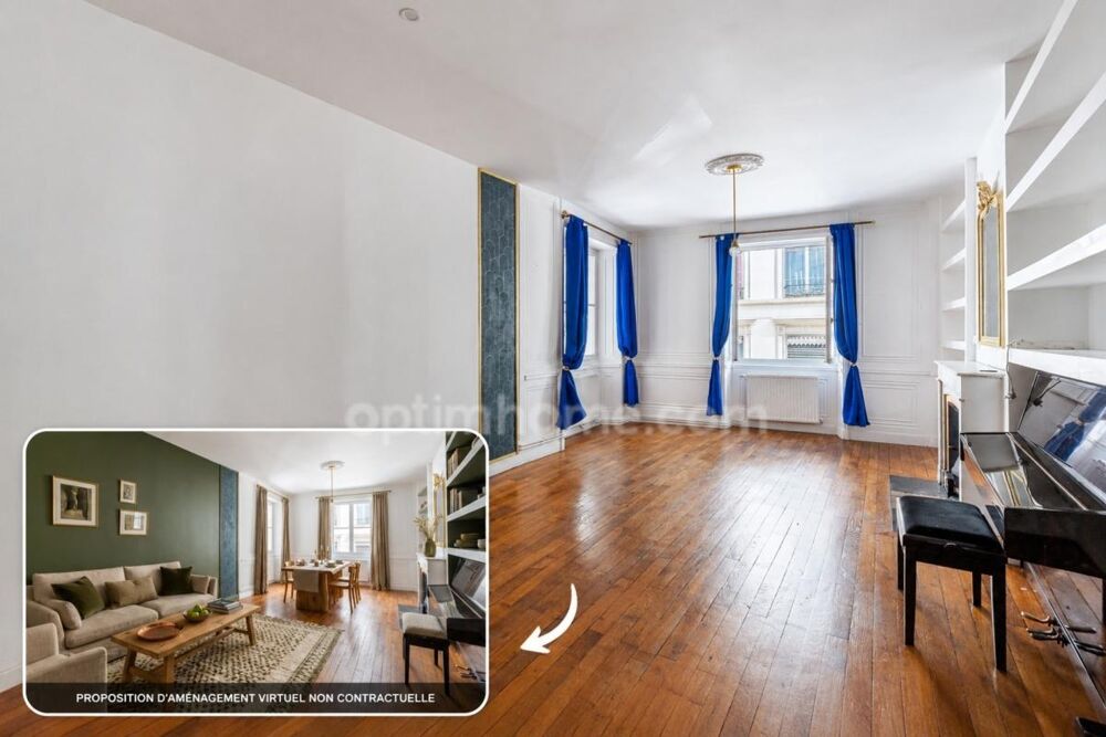Lyon 1  Presquîle  Appartement ancien divisible en 2 lots : opportunité dinvestissement locatif