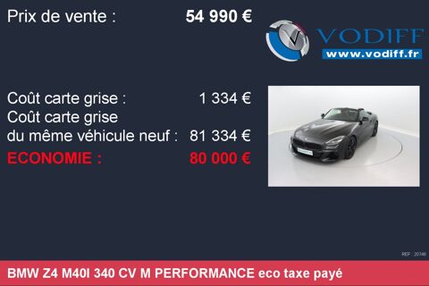 Z4 M40I 340 CV M PERFORMANCE 2019 occasion 67960 Entzheim