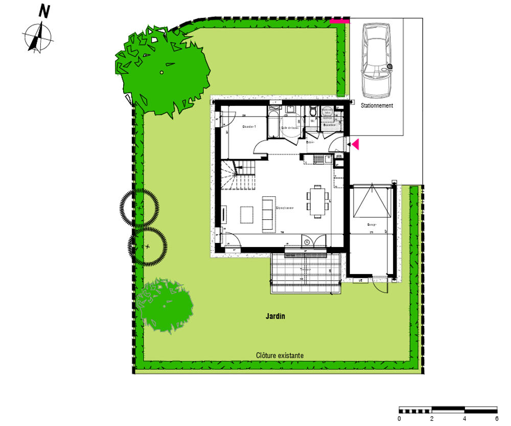 Maison Toussieu 4 chambres avec jardin