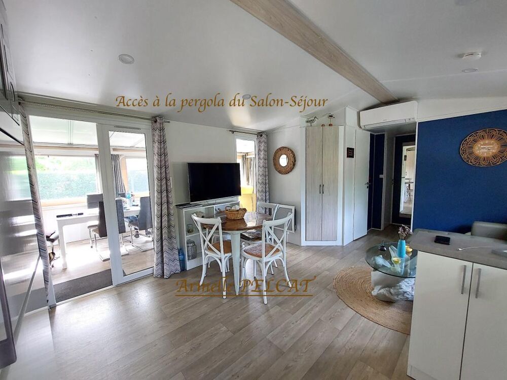 Vente Maison MAISON MOBILE OU MOBIL HOME AVEC PERGOLA VENDU AVEC TERRAIN TERRASSE PARKING ABRIS DE JARDIN CARPORT 3KM DE VILLERS SUR MER (BLO Blonville sur mer