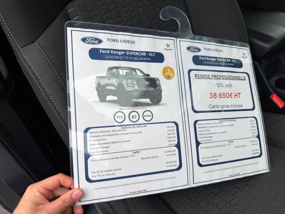Ranger SUPERCAB XLT 2.0 ECOBLUE 170ch 4X4 2026 occasion 14160 Dives Sur Mer