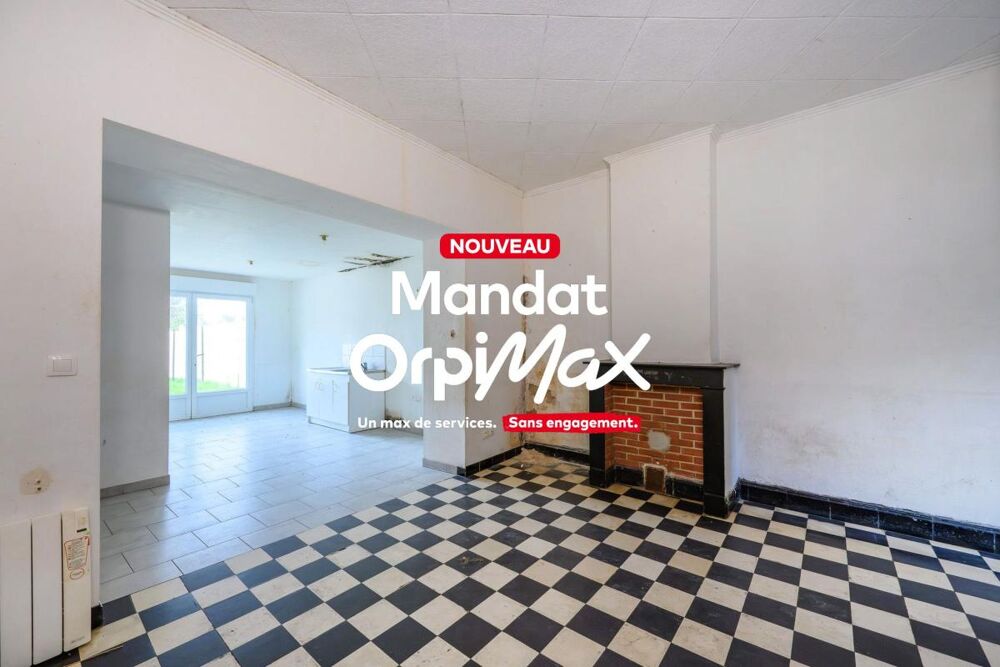 Maison à rénover avec jardin à vendre située à Râches à 5 minutes de Douai